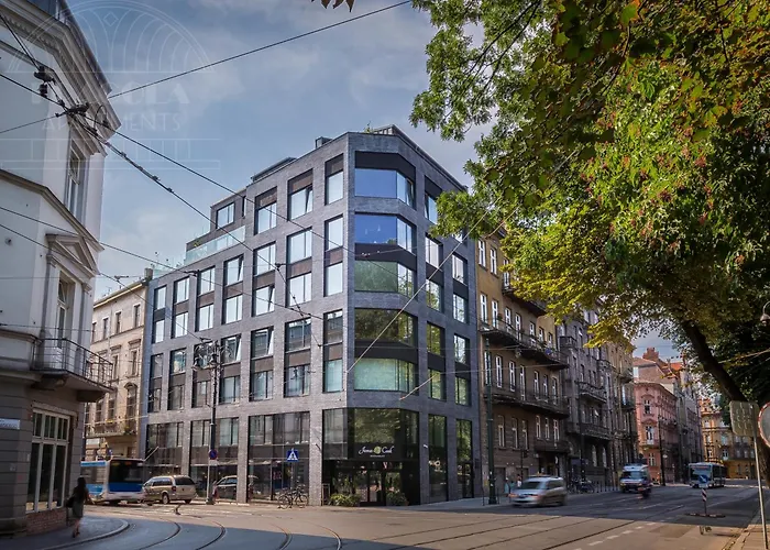 Modern View Of Planty Park By Fragola Apartments Краків, Польща